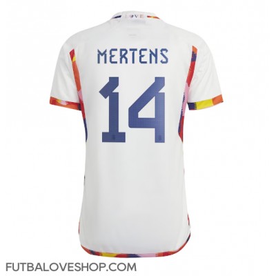 Dres Belgicko Dries Mertens #14 Preč MS 2022 Krátky Rukáv